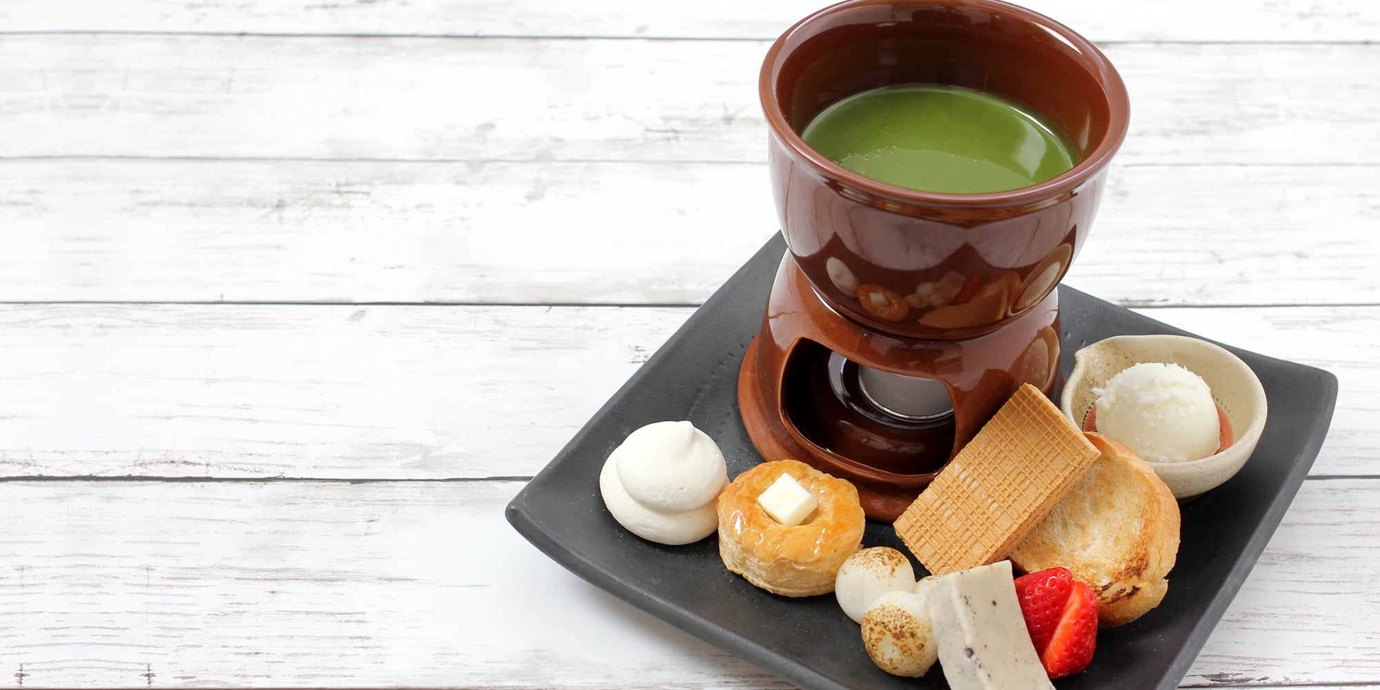 八女抹茶チョコレートフォンデュ