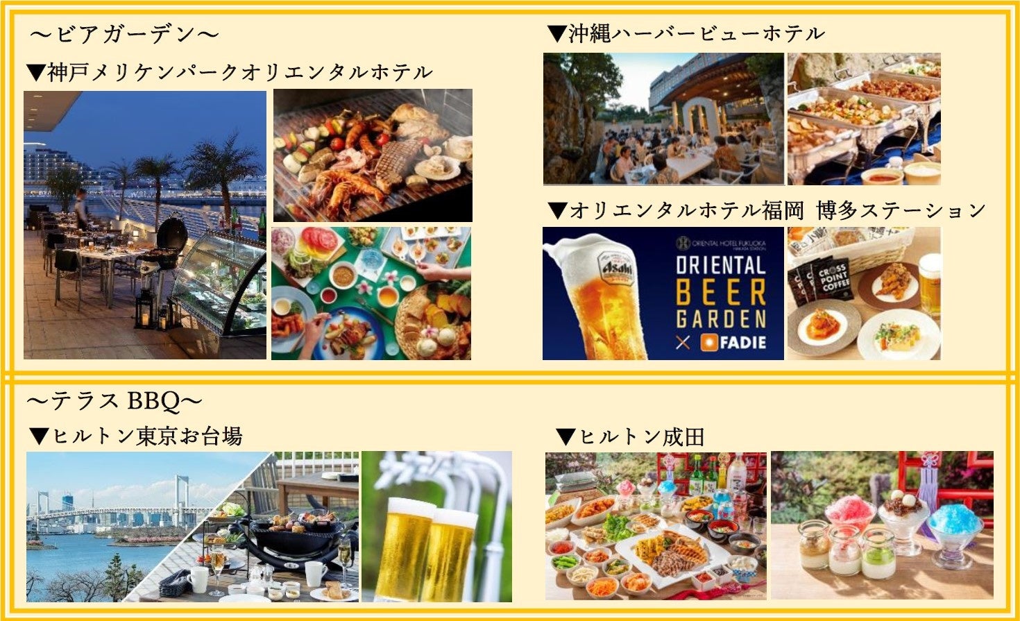 神戸 福岡 沖縄の3ホテルで地域の個性を活かしたビアガーデンを開催 Hmjのプレスリリース 神戸 福岡 沖縄の3ホテルで地域の個性を活かしたビアガーデンを開催 Hmjのプレスリリース