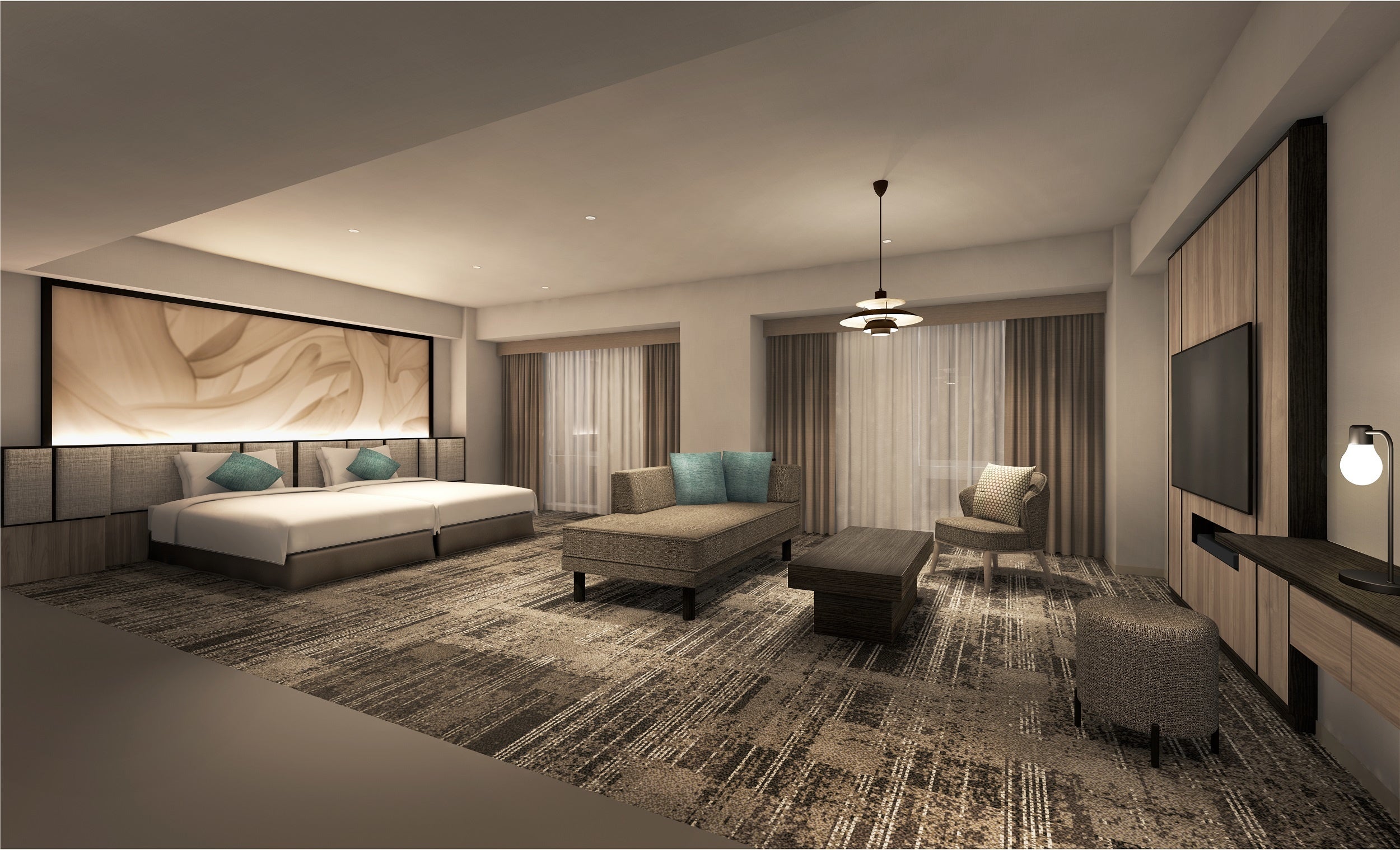 プレミアムツインルーム完成イメージ