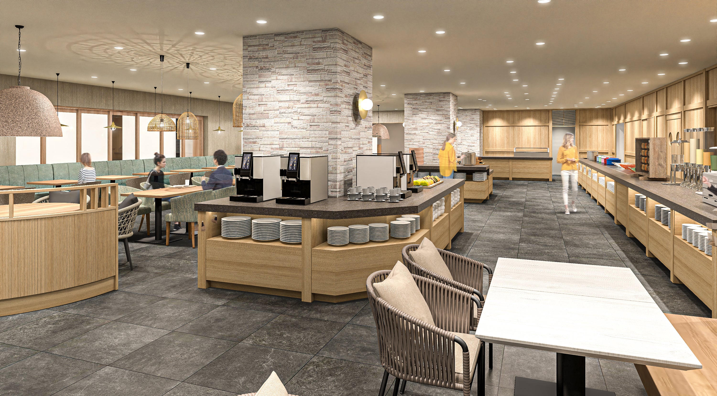 ナチュラルな雰囲気の明るく爽やかな店内  ※写真はイメージ