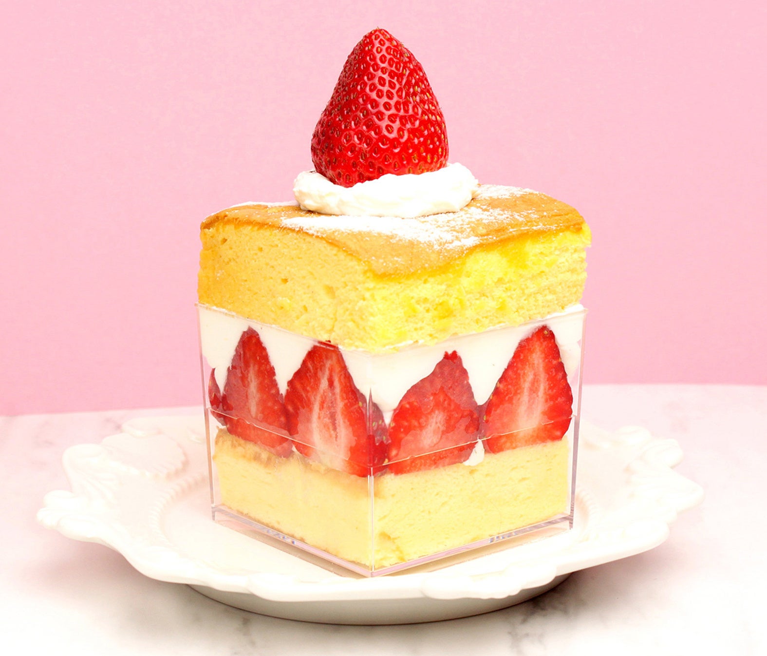 台湾カステラショートケーキいちご¥850