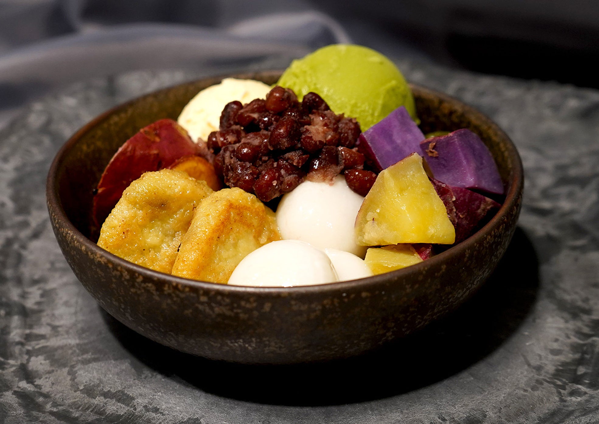 お芋のあんみつ《緑茶付き》¥1,250