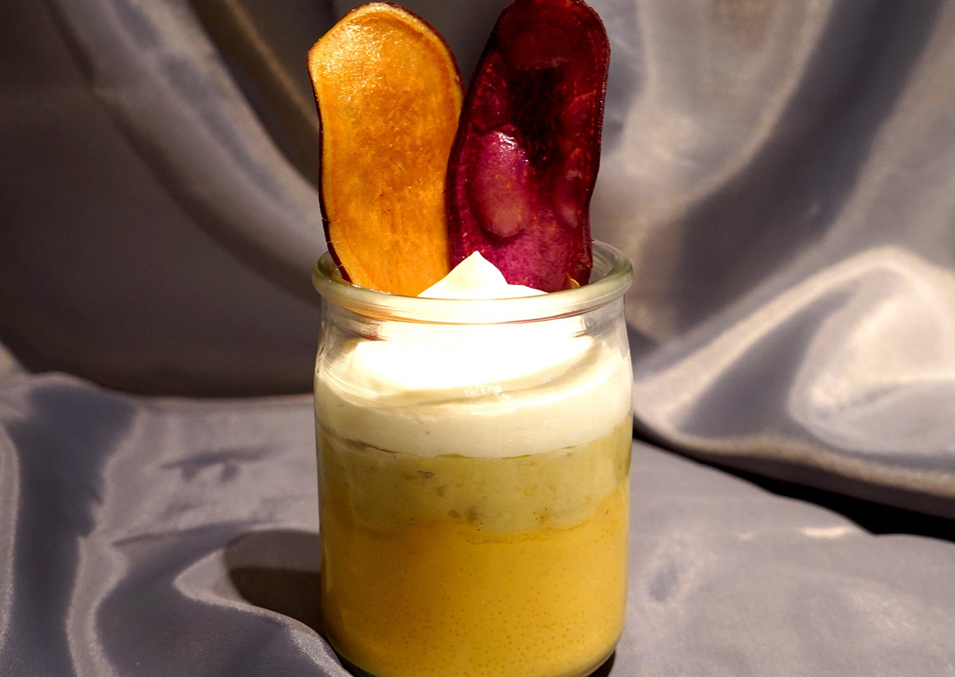 お芋プリン《緑茶付き》 ¥900