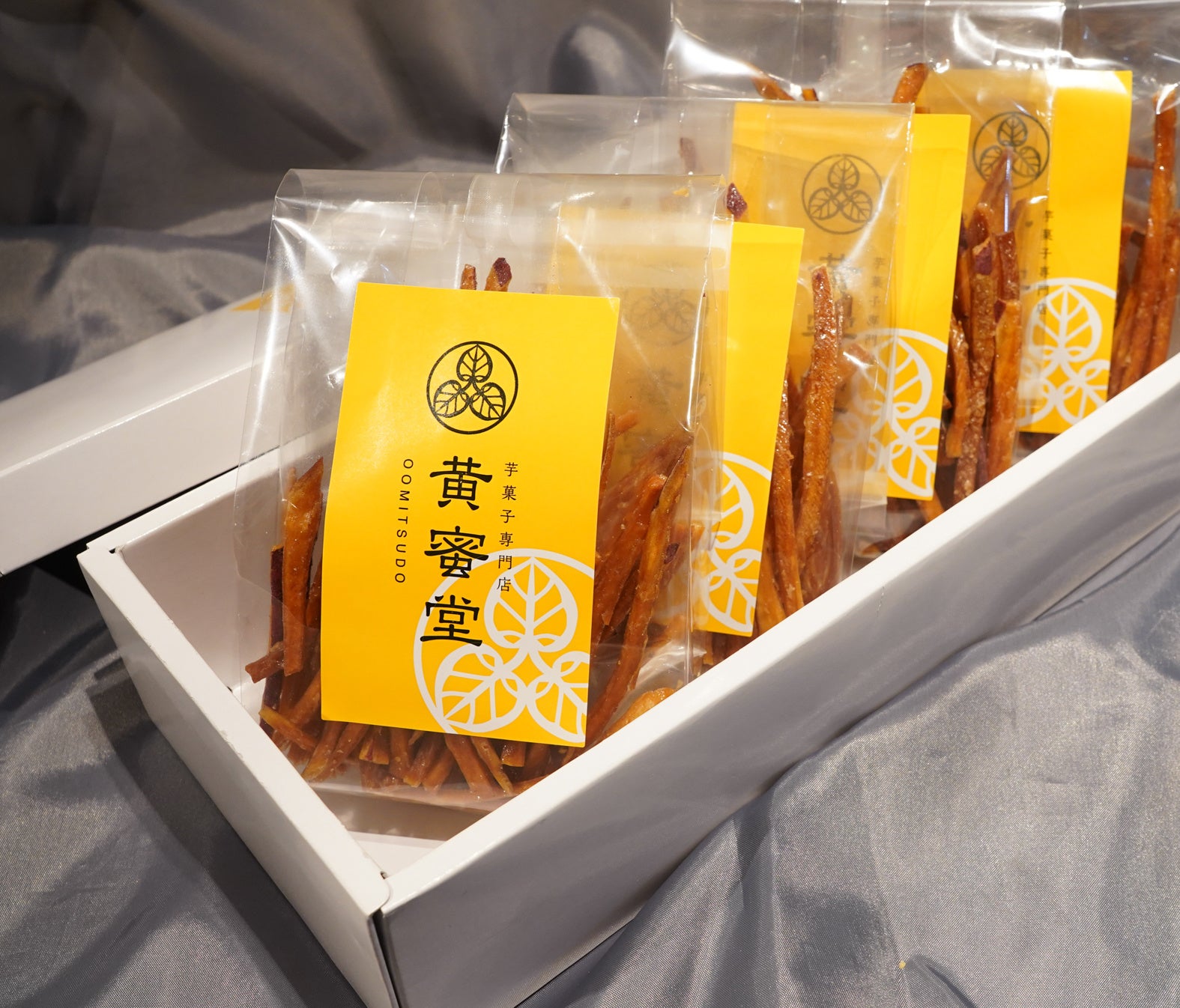 蜜芋けんぴ『詰め合わせ』 ¥1,780 （人気のプレーン２種、黒胡麻岩塩、レモン岩塩）