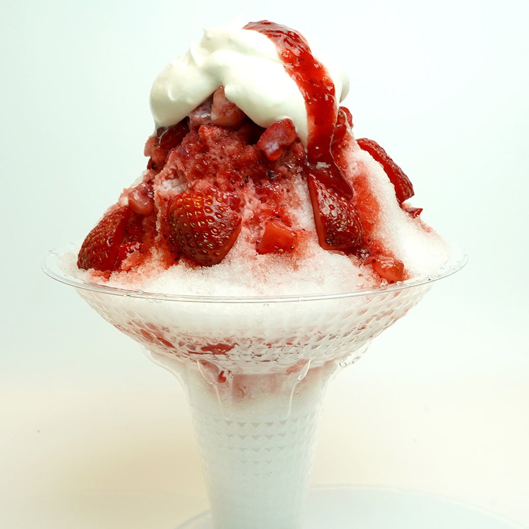 いちごみるくかき氷 ¥930