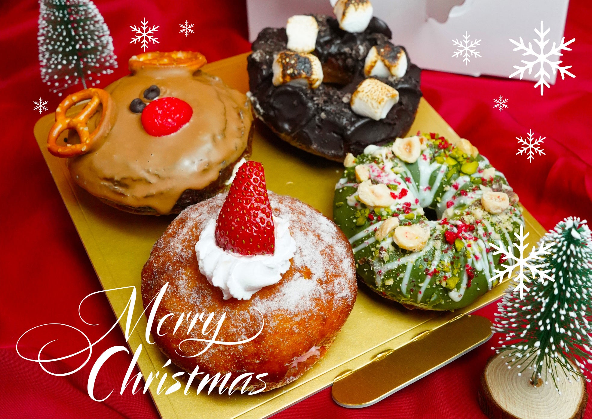 クリスマスドーナツ4 種セット¥1,680