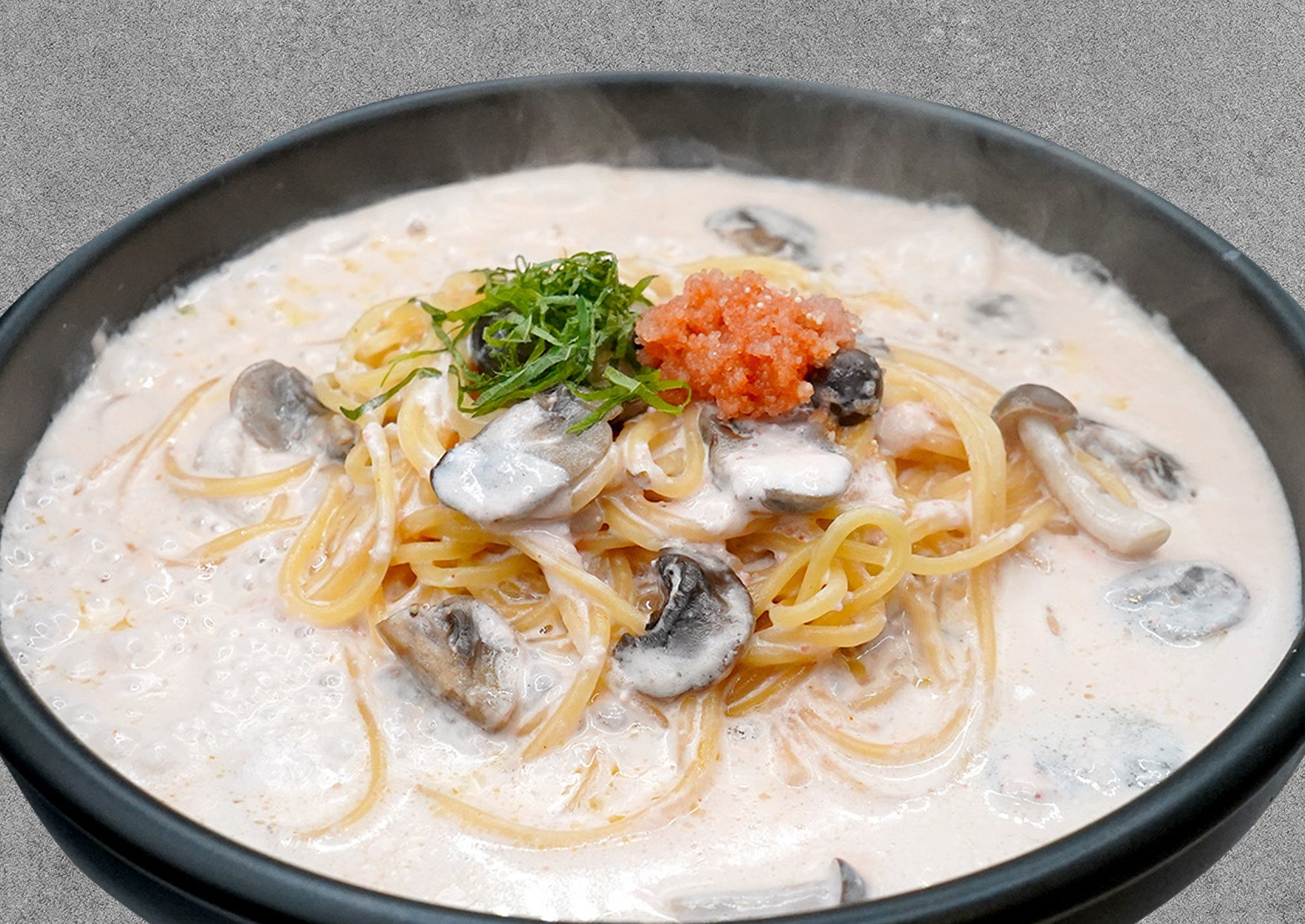 明太子と大葉のキノコクリームソース¥1,300