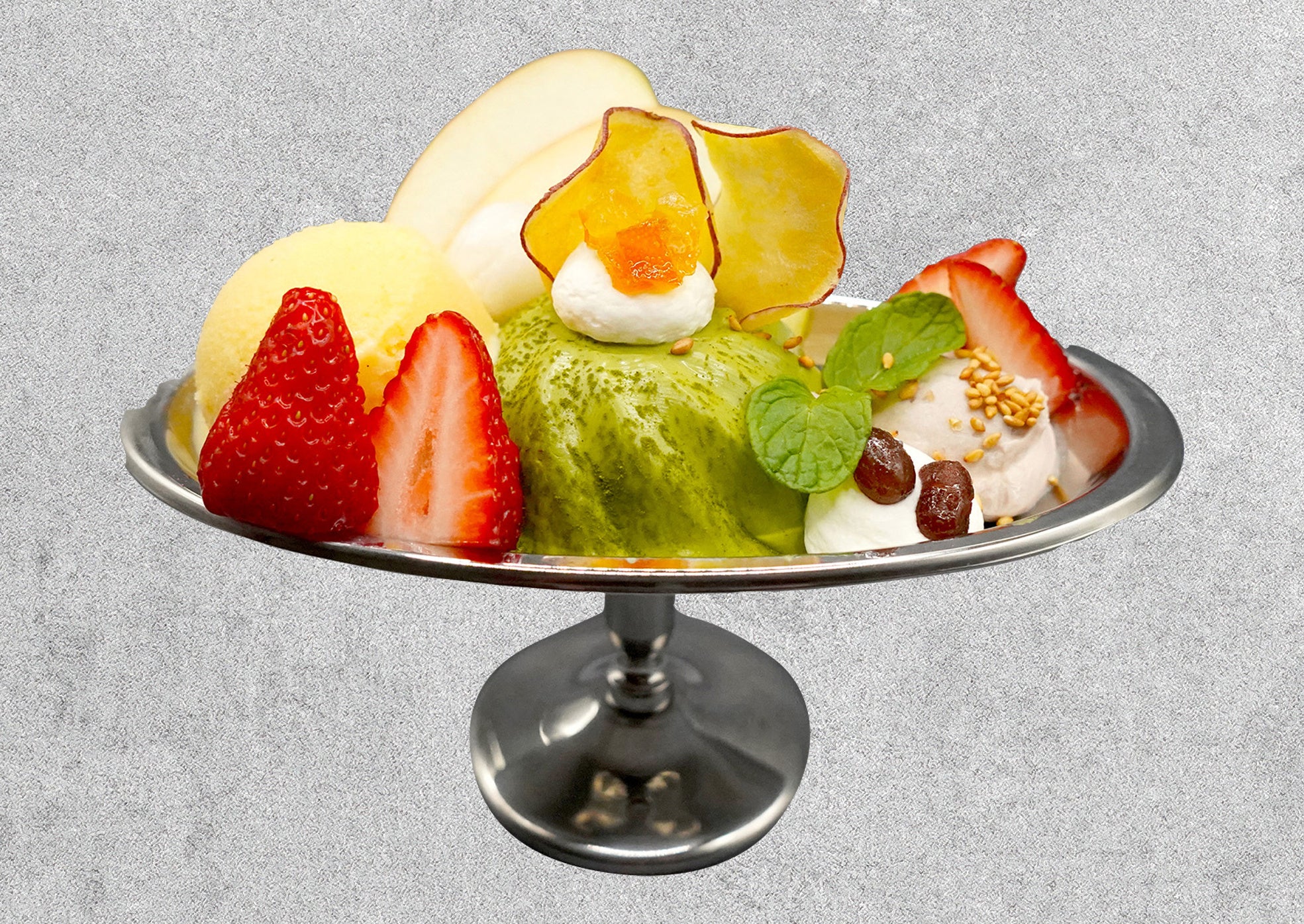 濃厚抹茶パンナコッタアラモード¥1,200