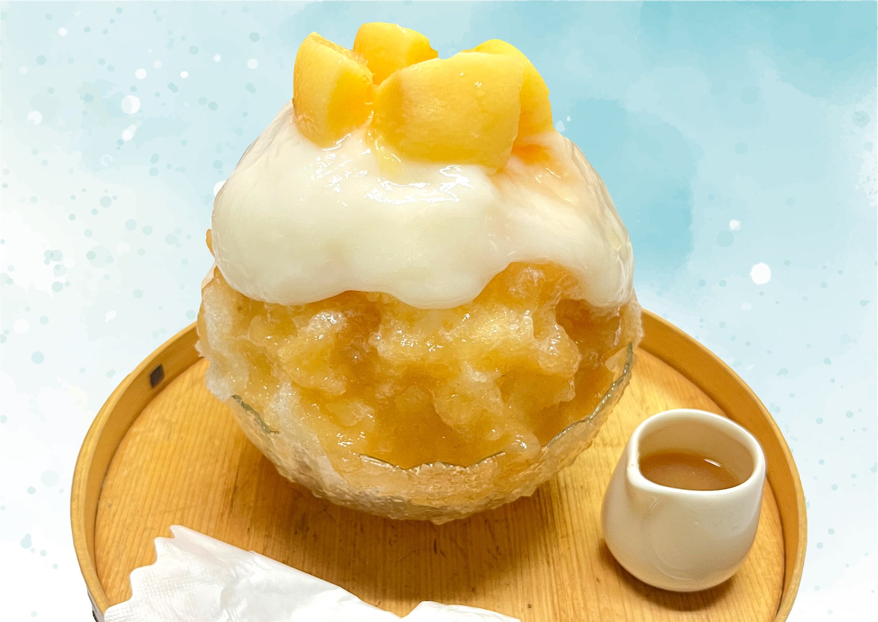 かき氷専門店「しろいくも」北千里から、果実蜜を贅沢に使った新作かき氷が登場