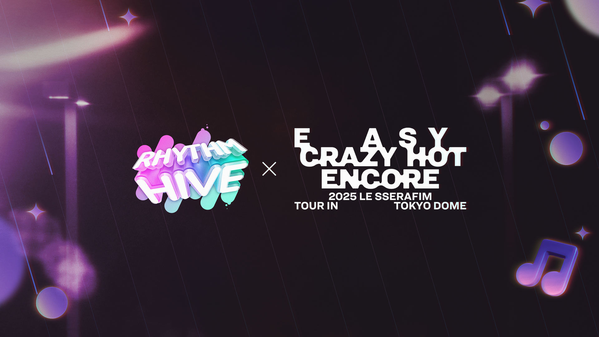 Rhythm Hive、LE SSERAFIM東京ドーム公演で体験ブース