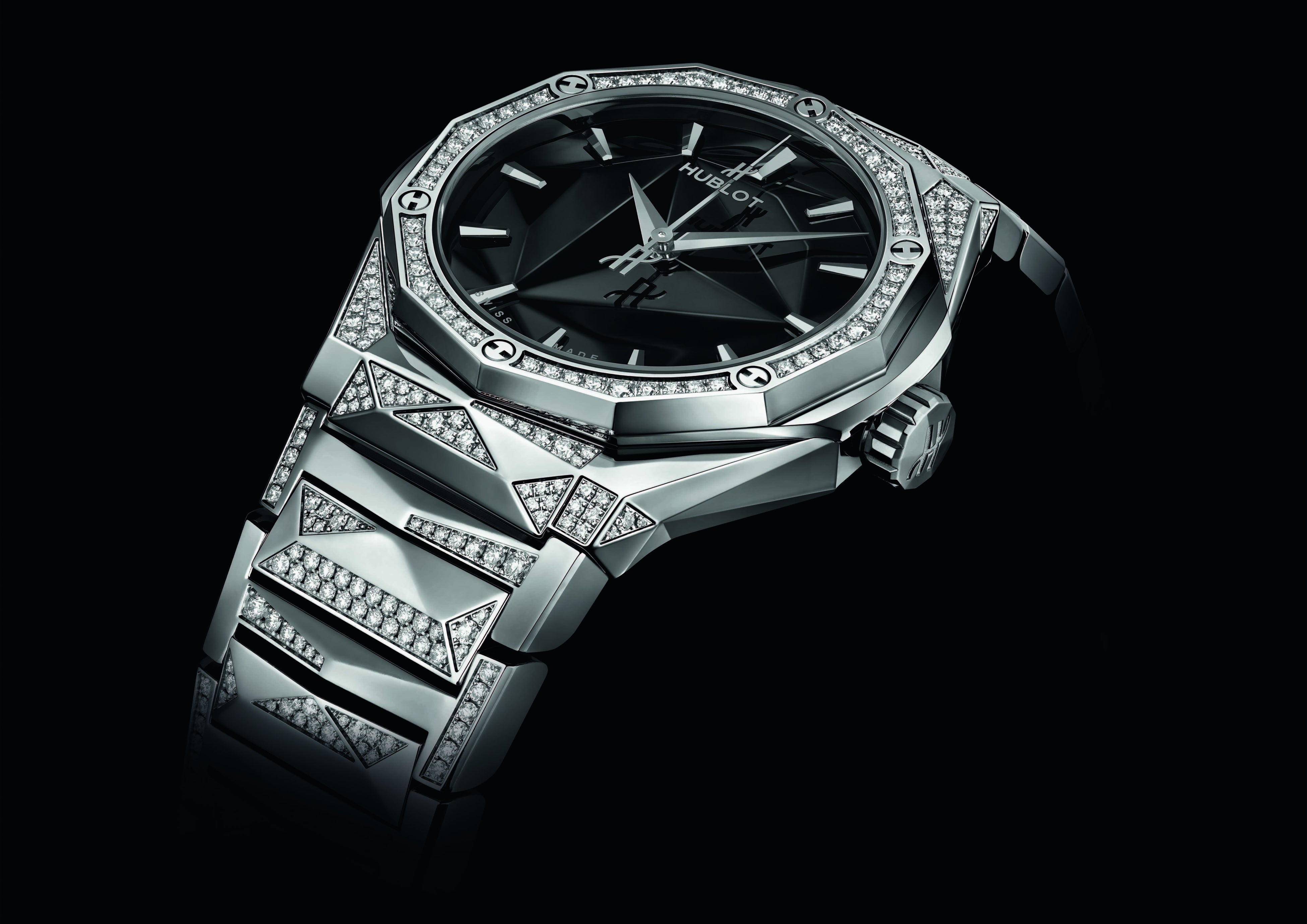 ウブロ「クラシック・フュージョン オーリンスキー ブレスレット オルタナティブ パヴェ」