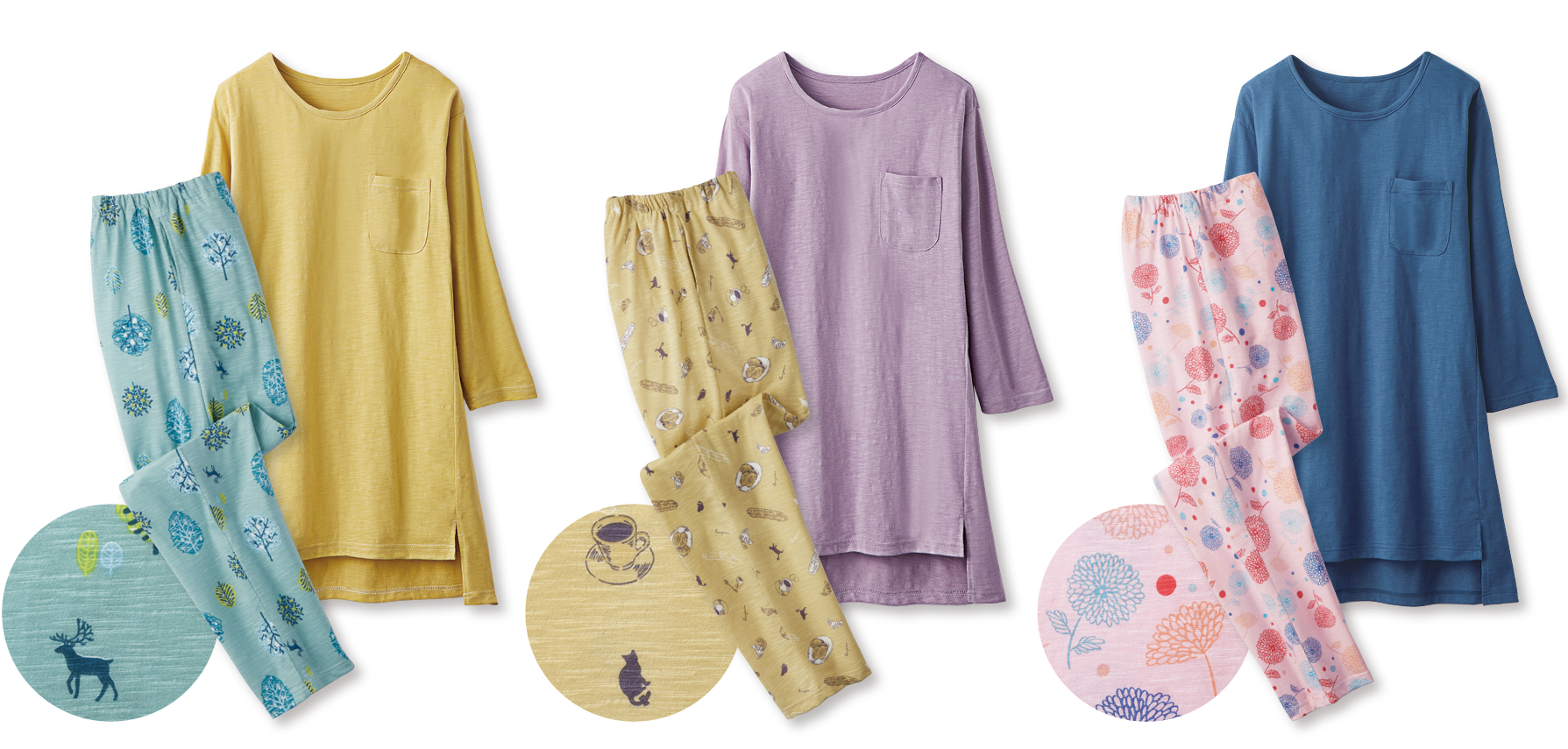 マスタード／ローズ／ネイビー