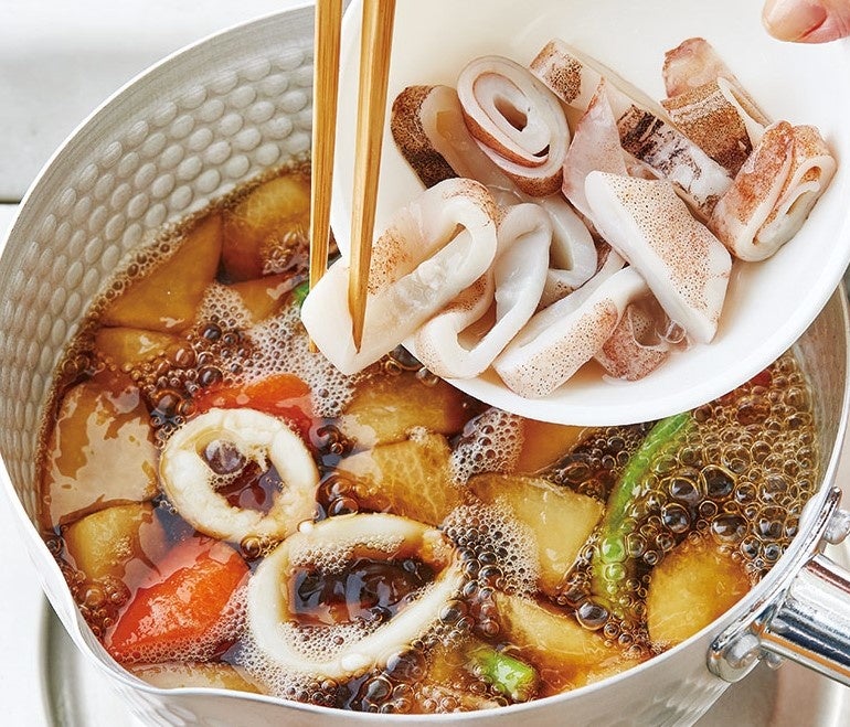 お鍋で煮るだけ