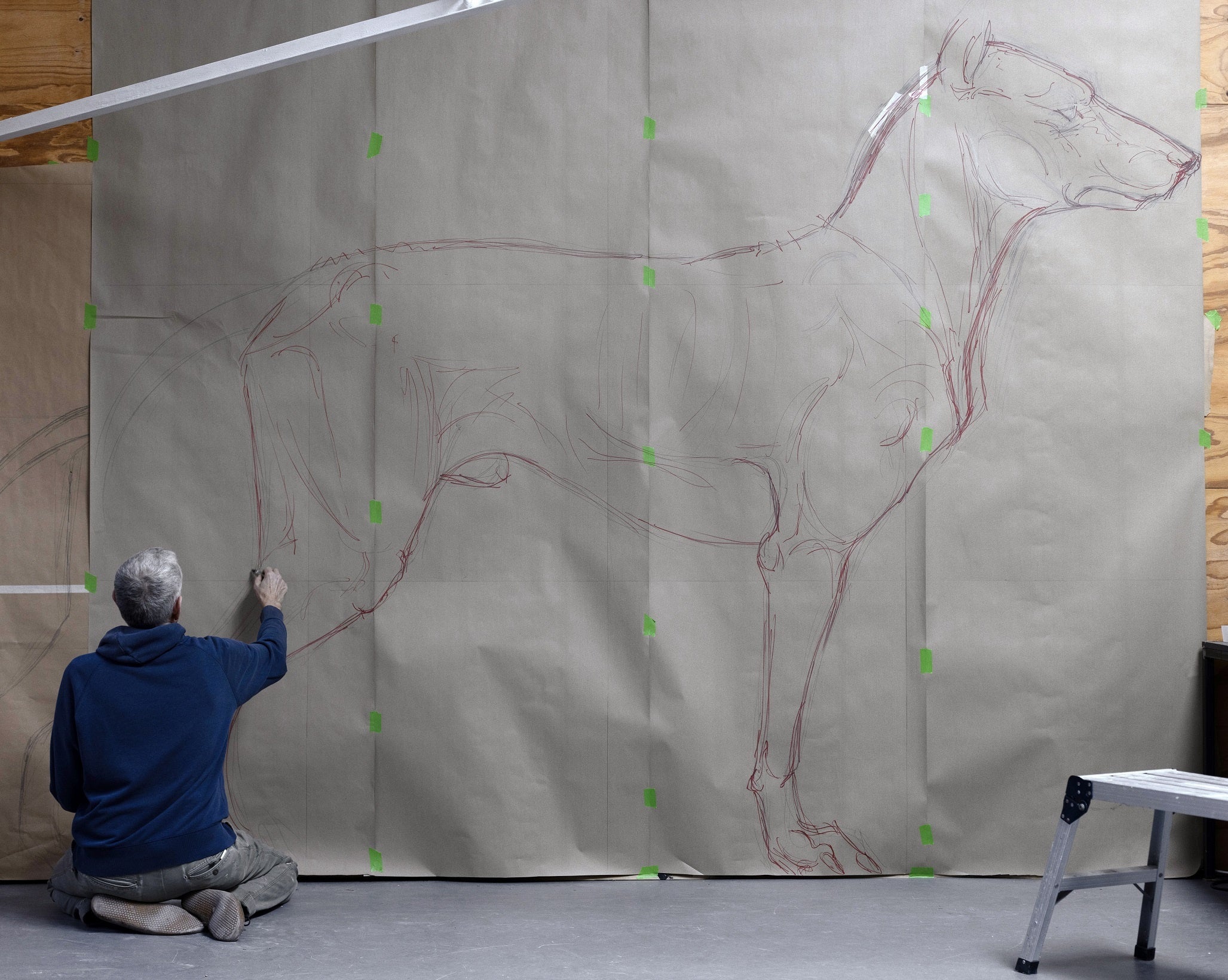 Ron Mueck’s studio, Ventnor, Wight Island, United-Kingdom, 2023&nbsp; &nbsp; © Gautier Deblonde