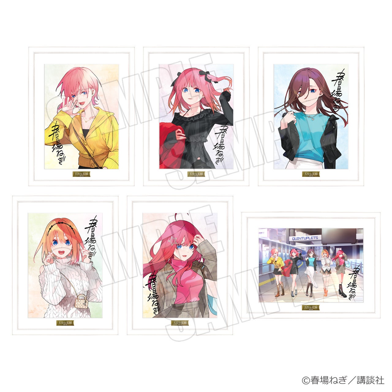 ⭐️五等分の花嫁 GOTO AKIBA!スタンプラリー 色紙 アトレ秋葉原 二乃⭐️