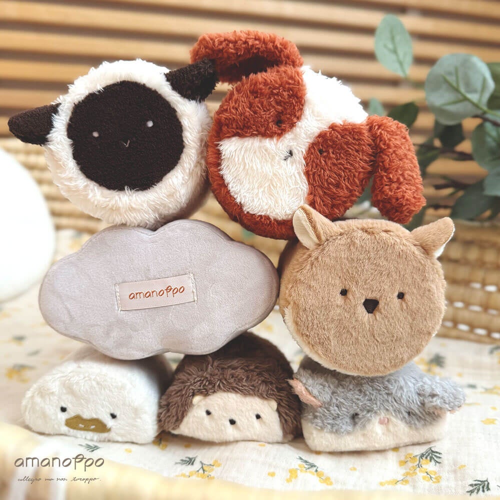 amanoppoから『もちふわブロック ふわふわ＋ 森の新しいおともだち