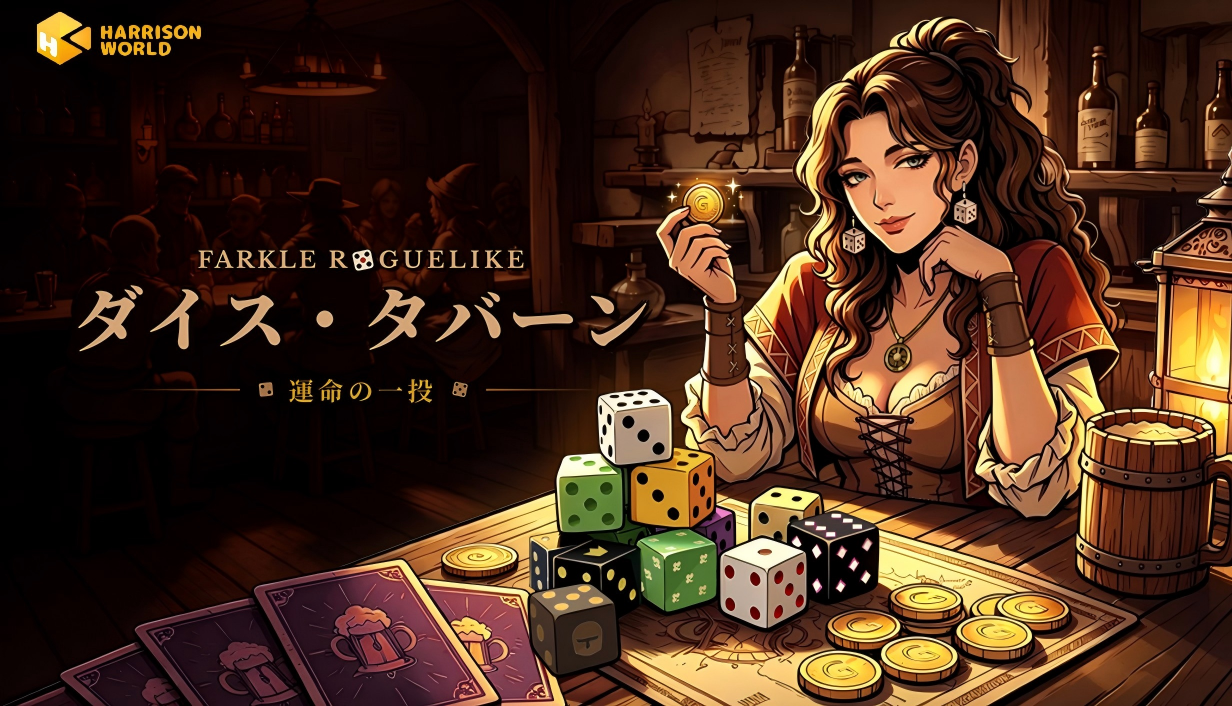 ローグライク×ダイス戦略！『ダイス・タバーン』Steamで9/8発売、20%OFFも