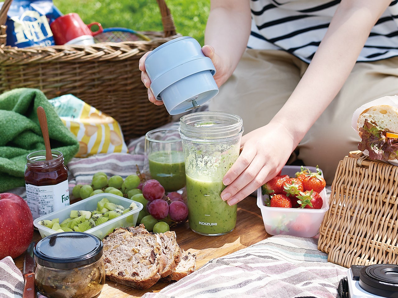 電源がない場所でも使える