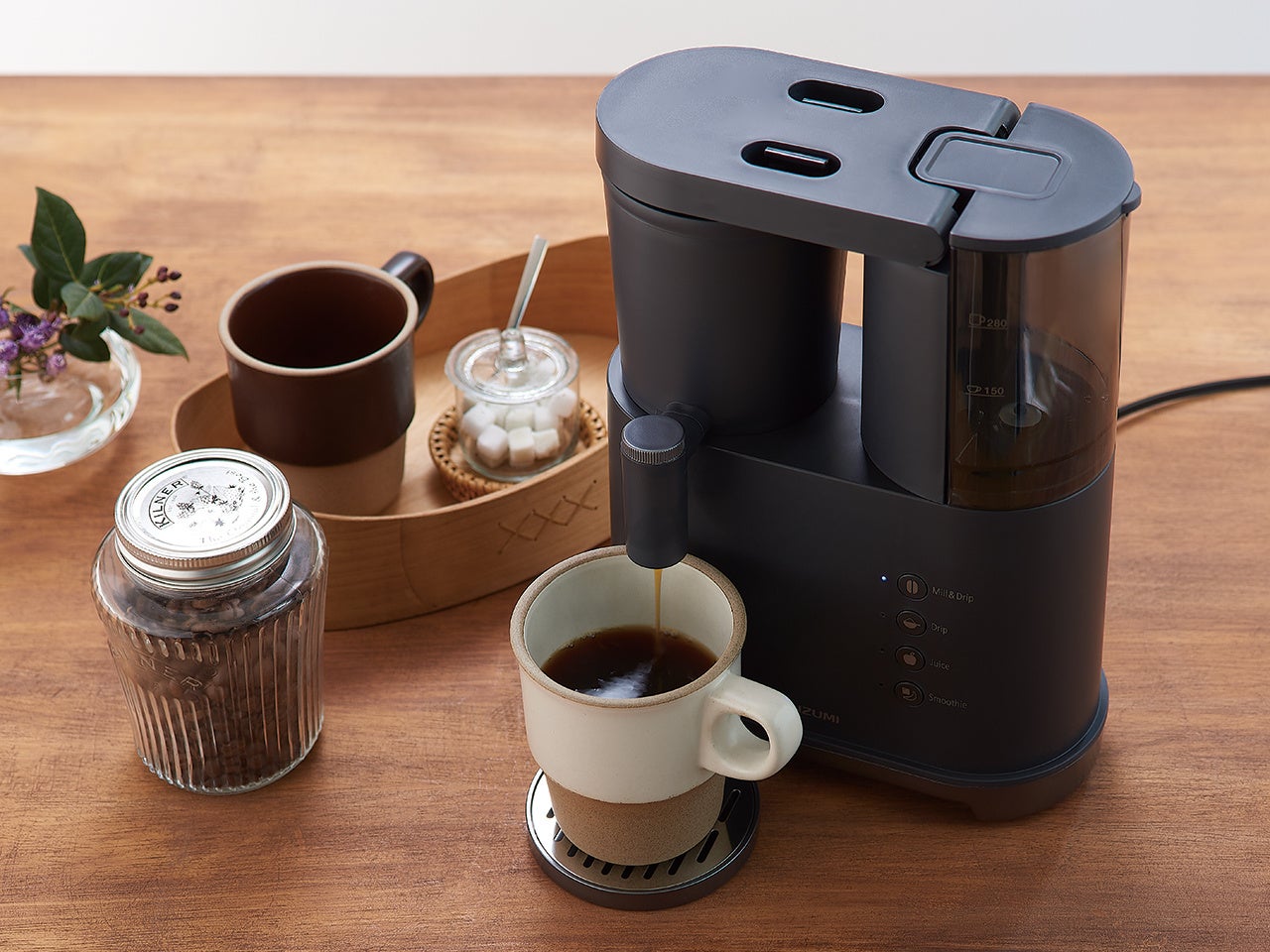 コーヒーメーカーとミキサーを1台に融合