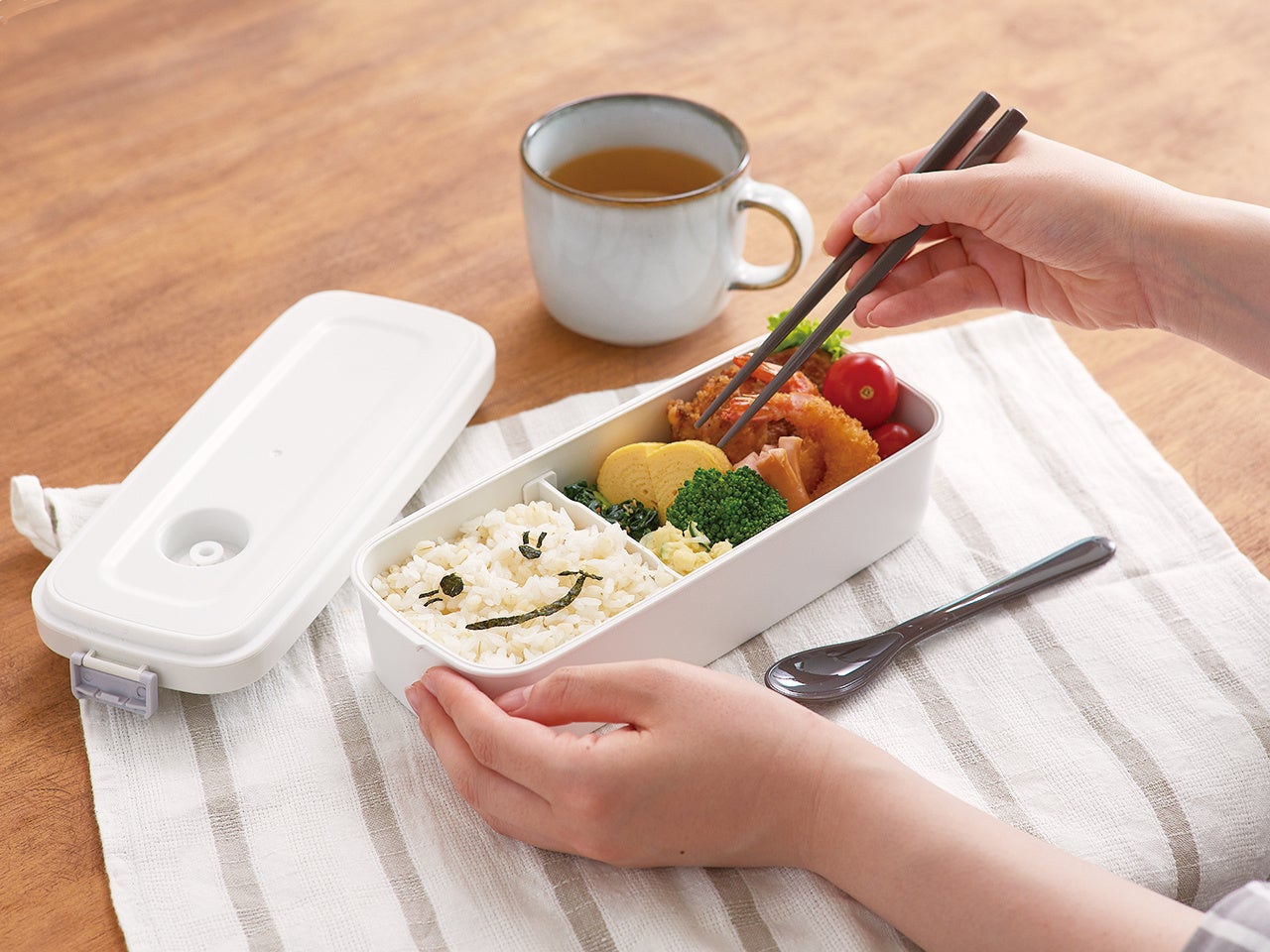 外出先でもおいしさ長持ち