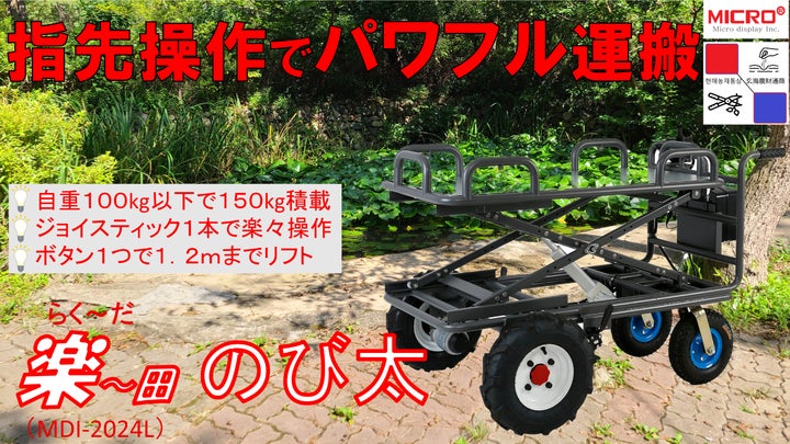 100kg以下で軽バンに積める簡単パワフル電動リフト付運搬車が新発売 100kg以下で軽バンに積める簡単パワフル電動リフト付運搬車が新発売