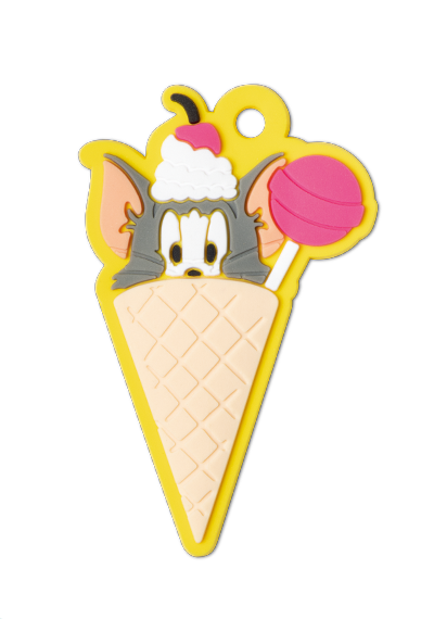 コーンの中に隠れるトム