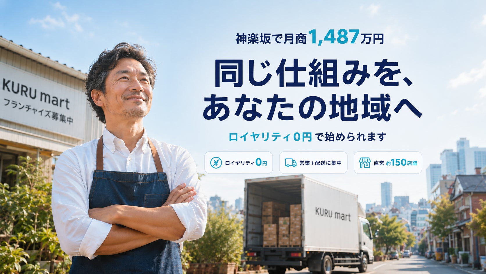 飲食店向け食材流通「KURU Mart」がFC展開開始、ロイヤリティ0円モデルで加盟拡大へ