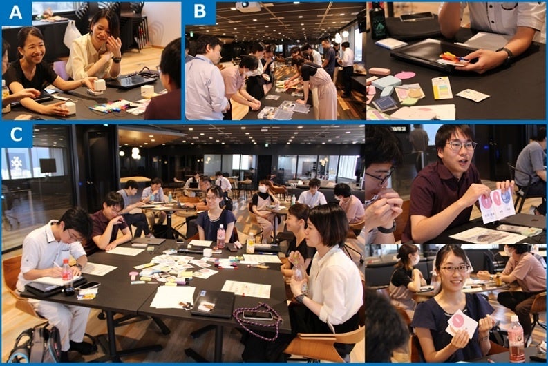 図3. 対面でのチームビルディングワークショップ実施イメージ