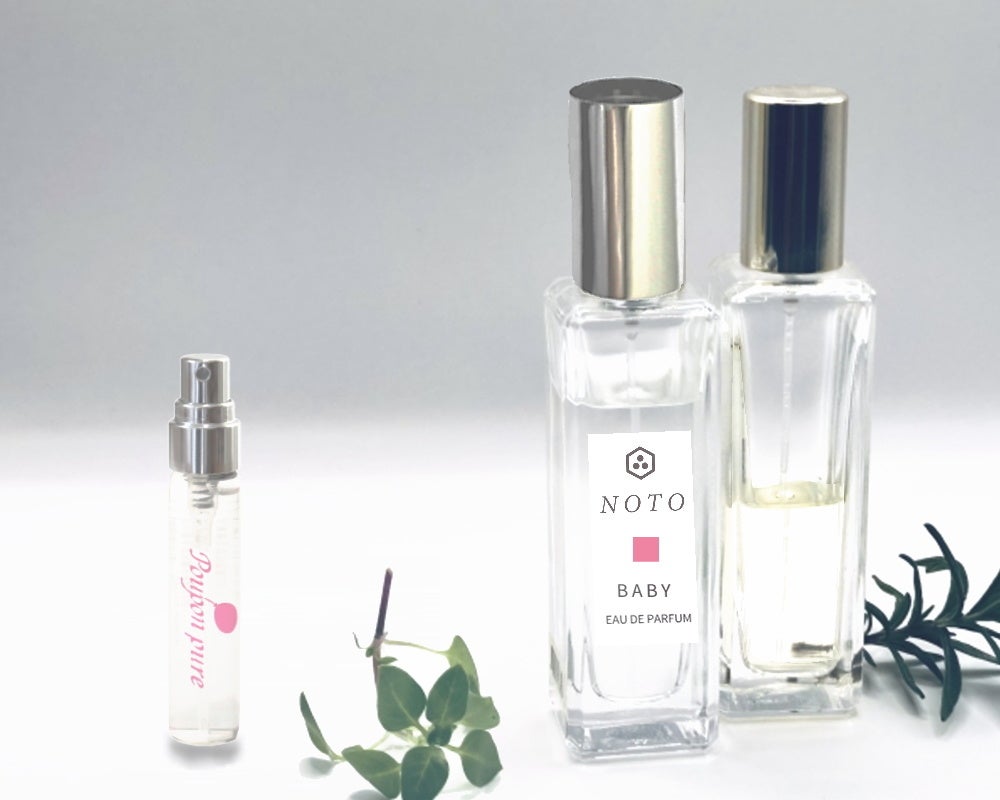 赤ちゃんの頭の匂い」を再現した香料を使用。SF認証第2号となる『NOTO
