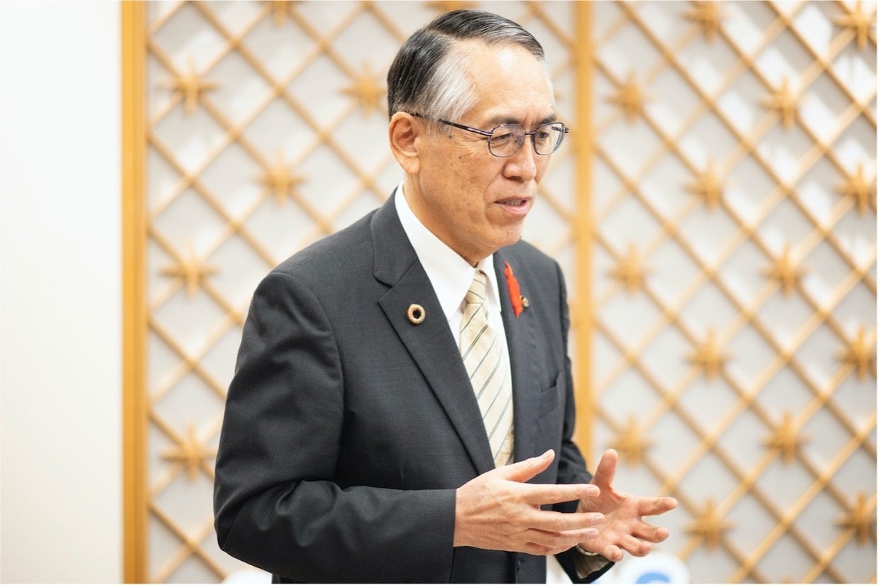 酒田市におけるIT分野の先進的取り組みをお話しする丸山市長