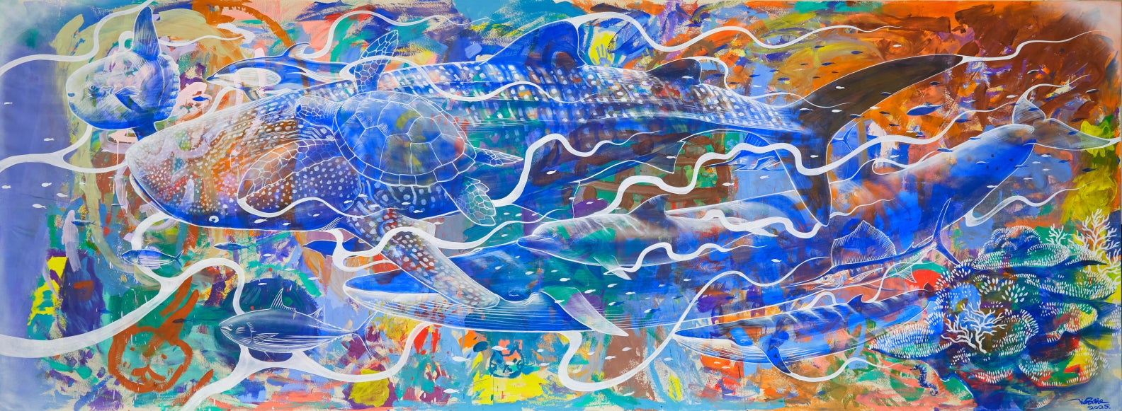 子どもたちと紡ぐ「土佐の美」─特大土佐和紙×漆喰壁画アート巡回展示 子どもたちと紡ぐ「土佐の美」─特大土佐和紙×漆喰壁画アート巡回展示