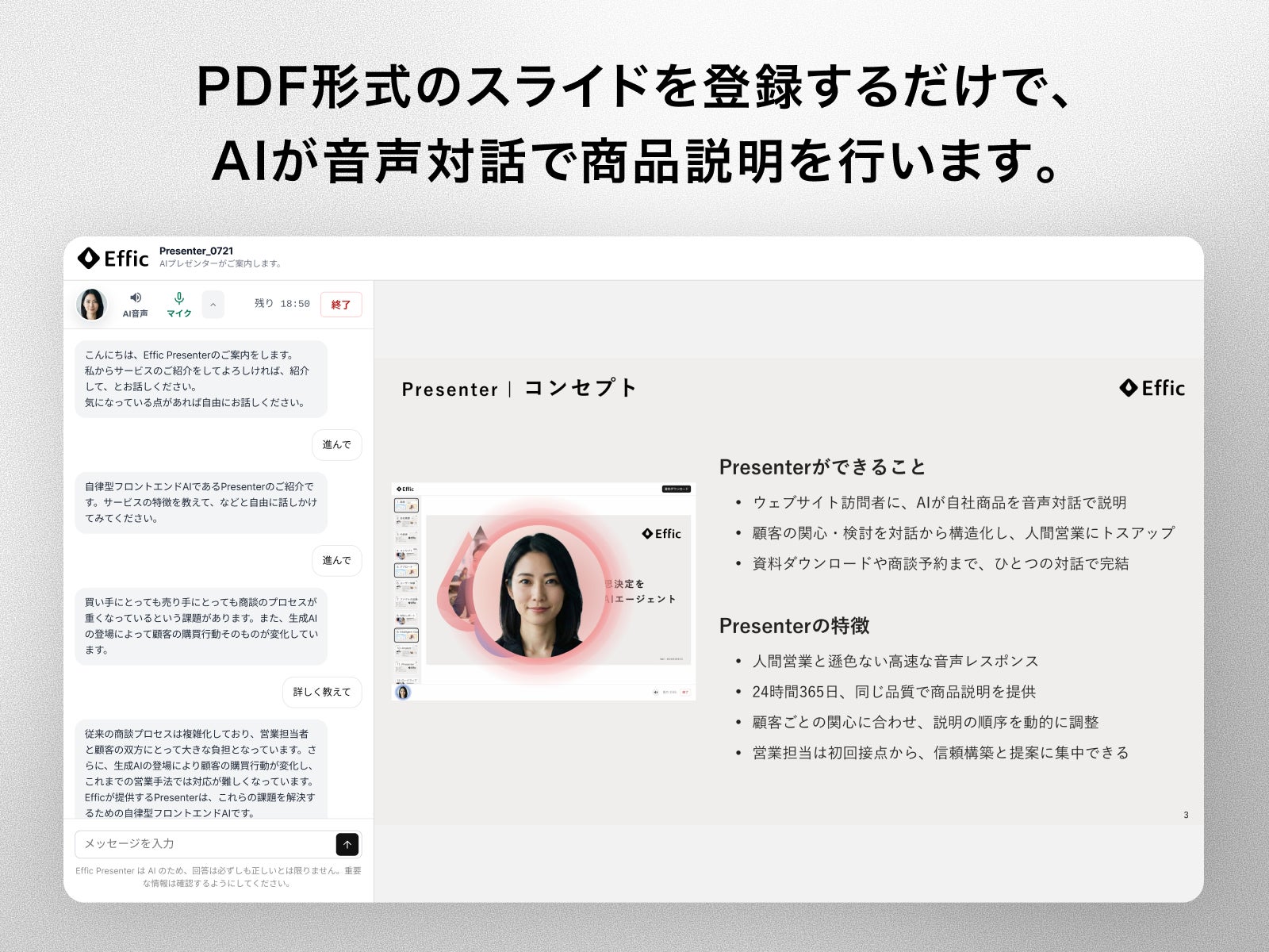 Presenterの利用イメージを示す画像