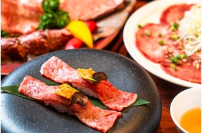 雲丹とトリュフの肉寿司をはじめとした秋の味覚と和牛を堪能する今季限定のフェアメニュー「秋彩(あきいろ)コース」が新発売