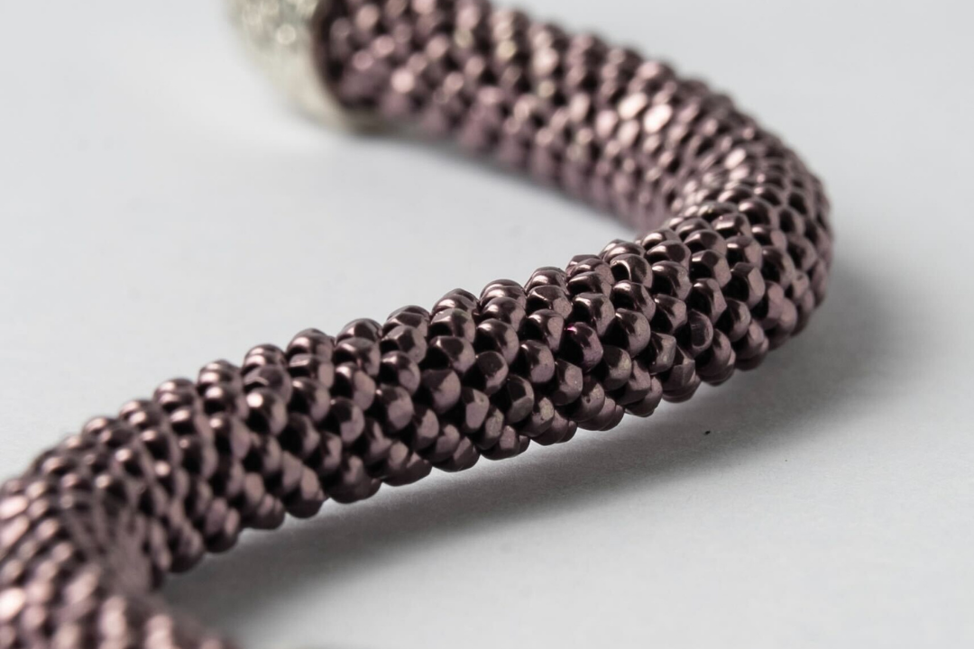 PRIMA! 蛇 ブレスレット 未使用 Prima! ハンドメイド 蛇 ブレスレット ビーズ ビーズクロッシェ hebi