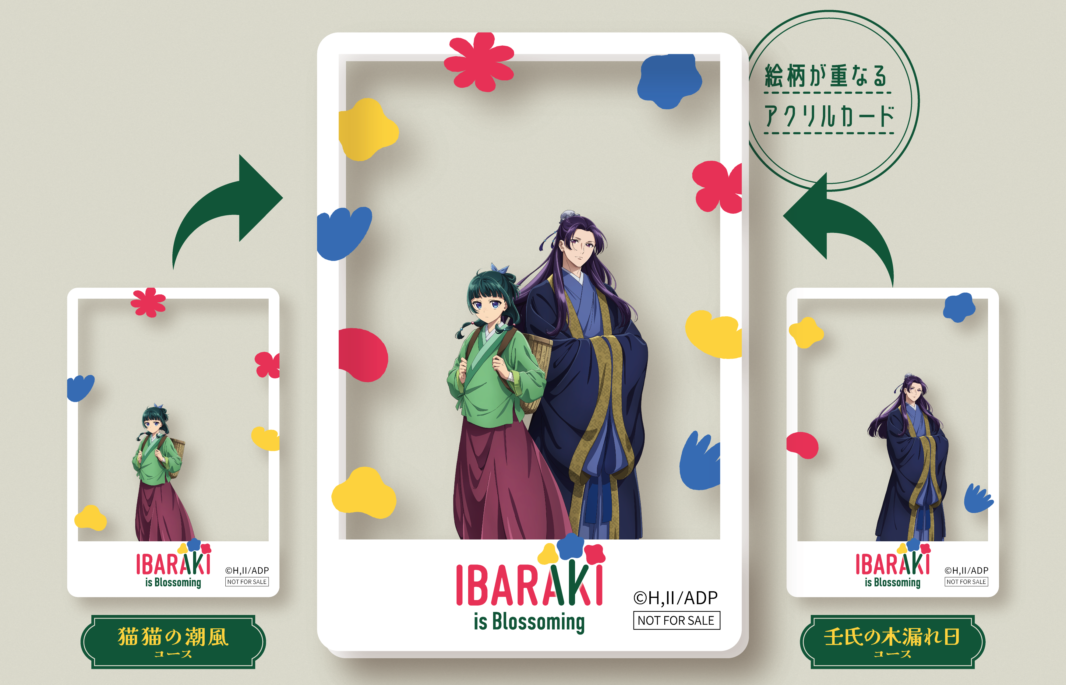 TV アニメ『薬屋のひとりごと』× 茨城県、県内10 か所をめぐるスタンプ