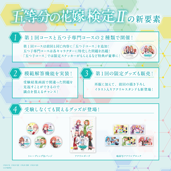 五等分の花嫁 検定 中野四葉 アクリルスタンド 五つ子博士と助手 Amazon.co.jp: 五等分の花嫁 検定 中野三玖 アクリルスタンド 五