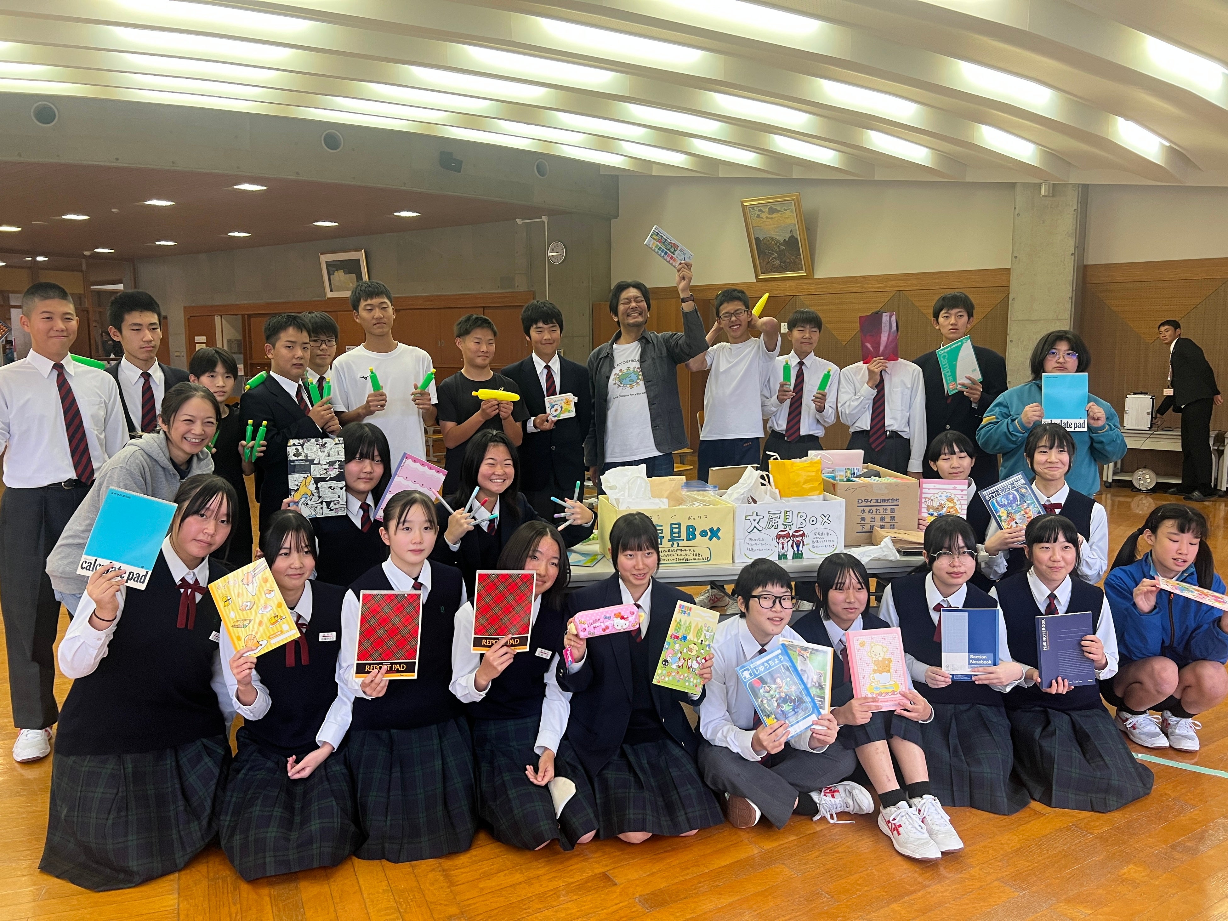山形・遊佐中学校で「世界とつながる学び」講演会を実施