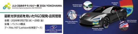 丸文とLavision、5月27日から開催の「人とくるまのテクノロジー展 2026 YOKOHAMA」に共同出展 丸文とLavision、5月27日から開催の「人とくるまのテクノロジー展 2026 YOKOHAMA」に共同出展