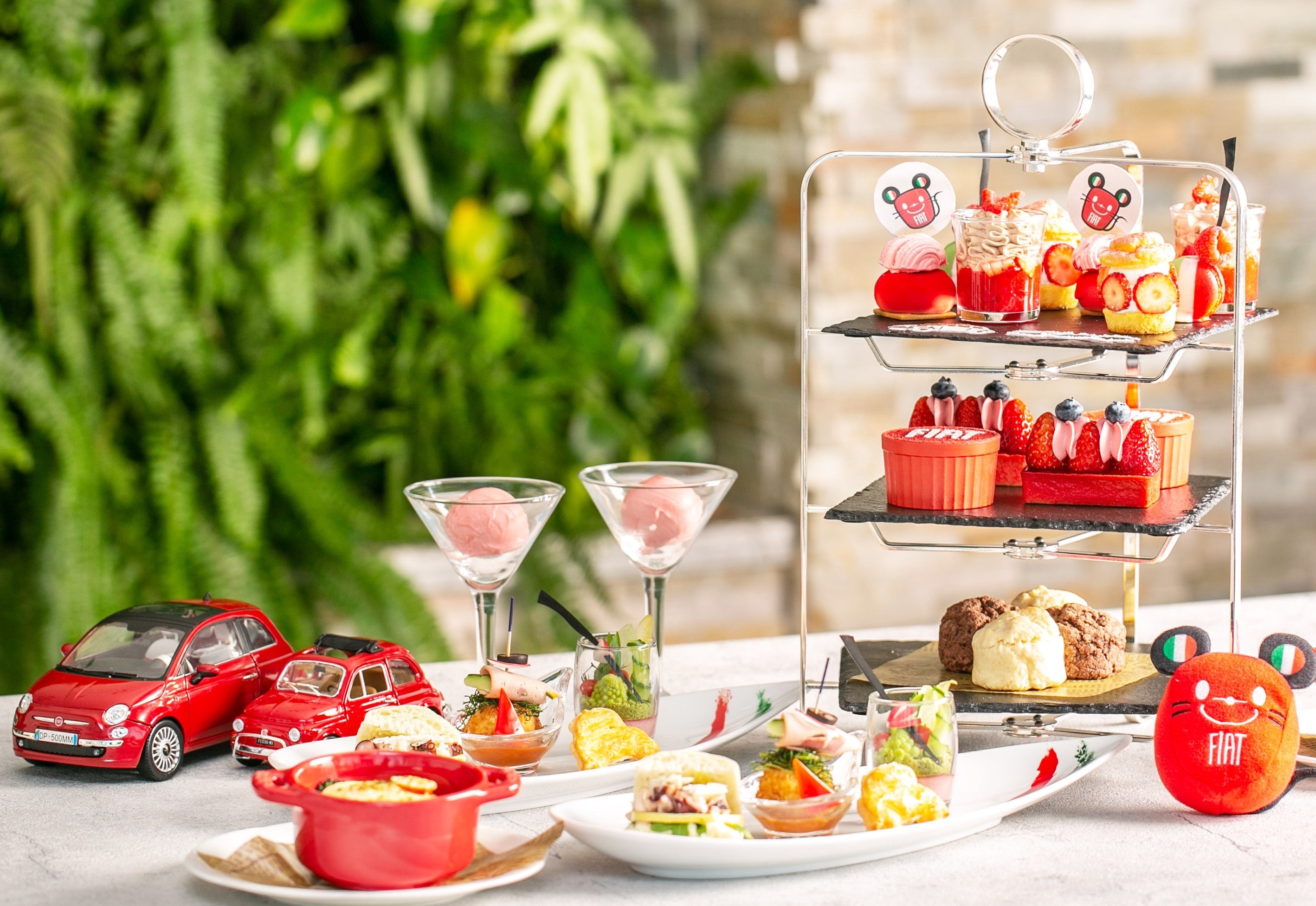 Strawberry Afternoon Tea Collaboration with FIAT