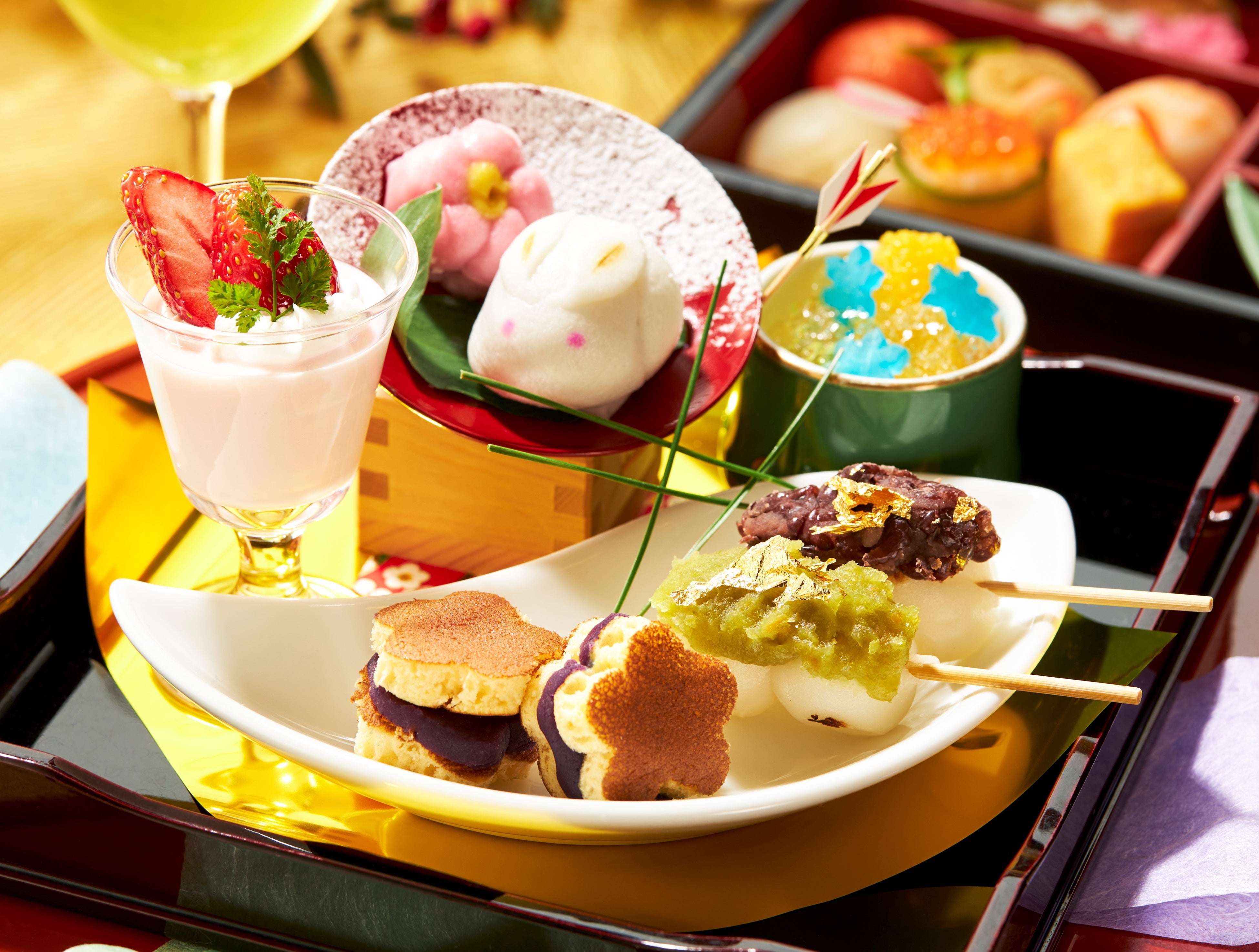 和のアフタヌーンティー 初夢 和スイーツイメージ