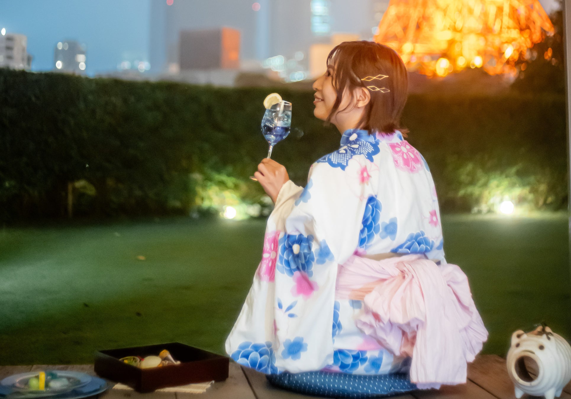 東京タワーを見あげる縁側の特等席