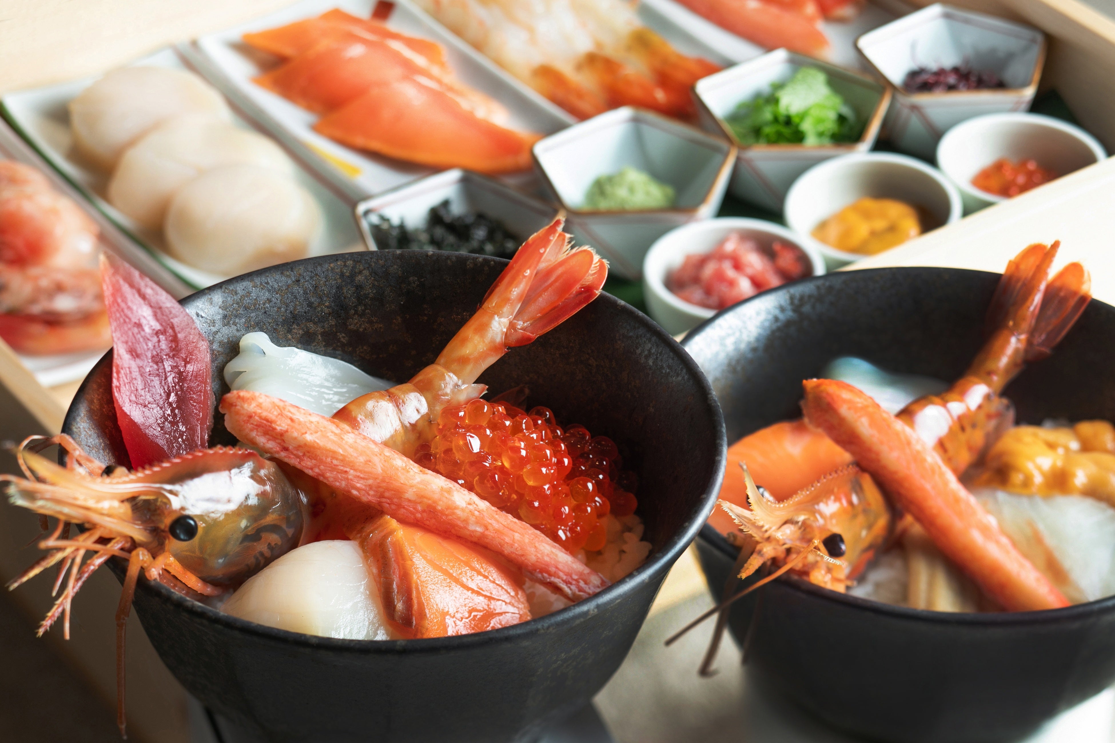 釧路和商市場発祥「勝手丼」 をホテルスタイルで（日本料理 芝桜）