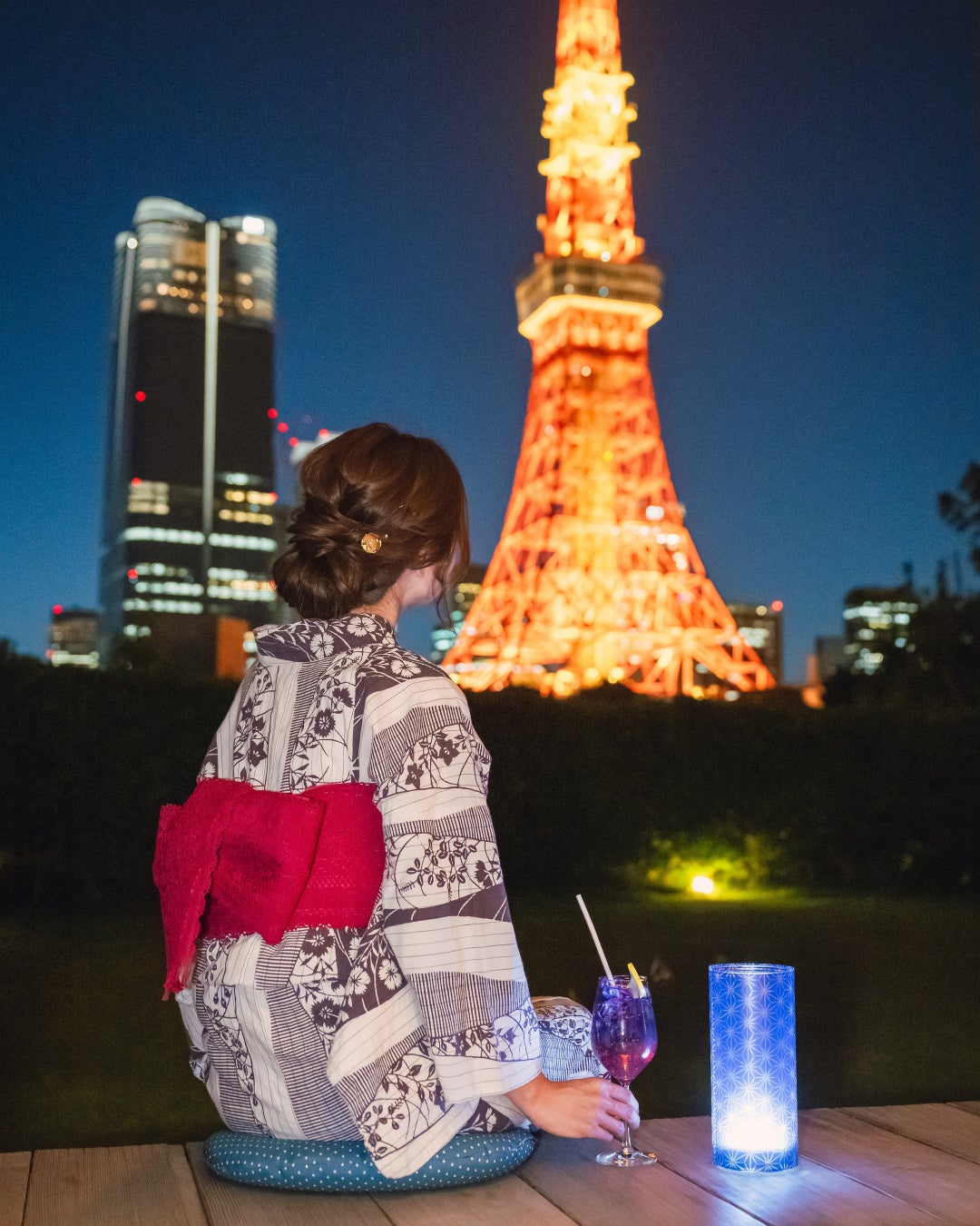 浴衣に着替えて夕涼み