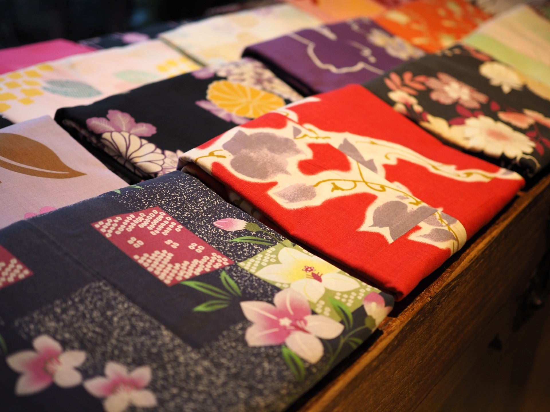 種類豊富な浴衣