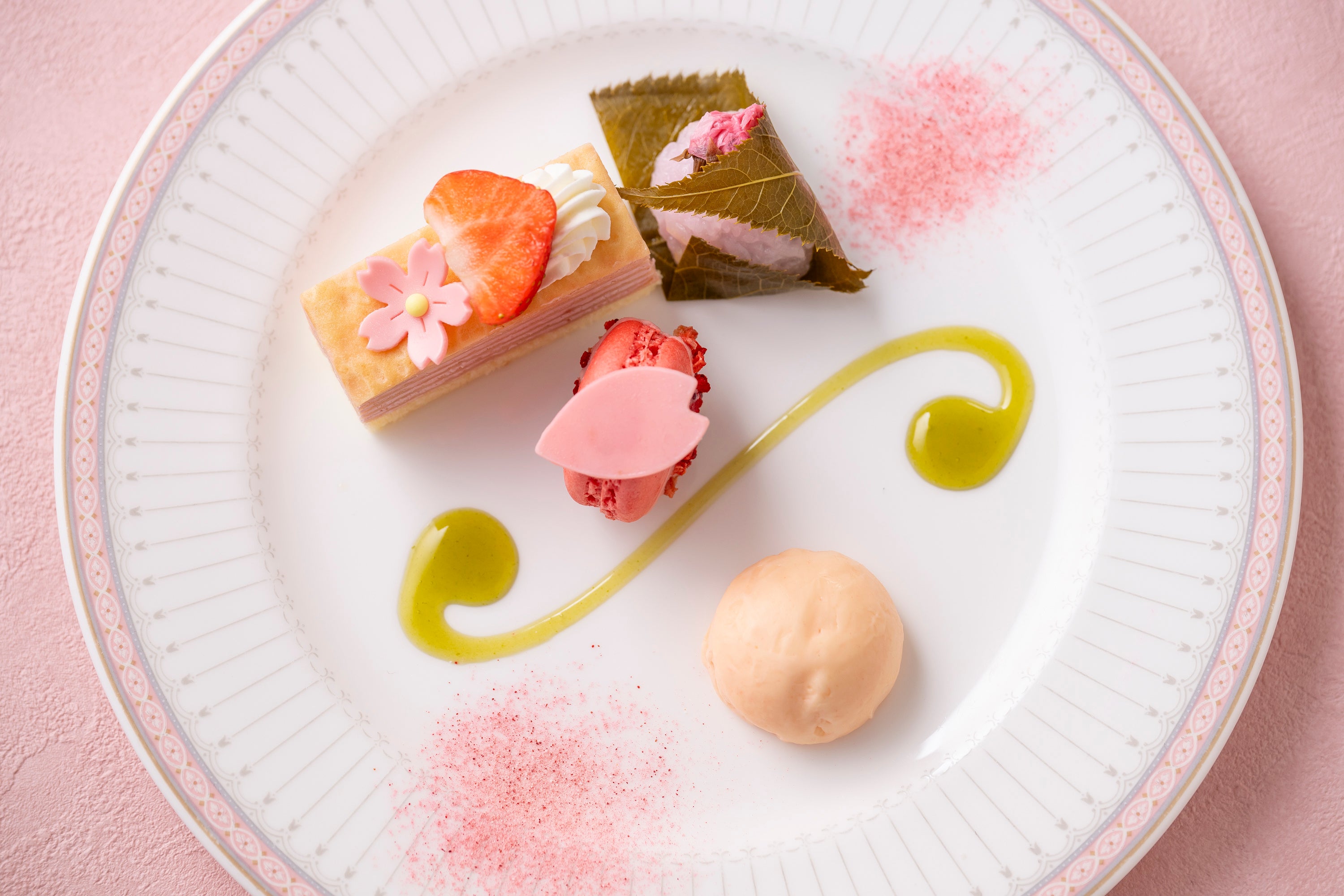 お花見小箱“SAKURA”　デザートプレート