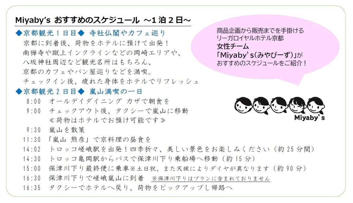 Miyaby’s（みやびーず）おすすめスケジュール