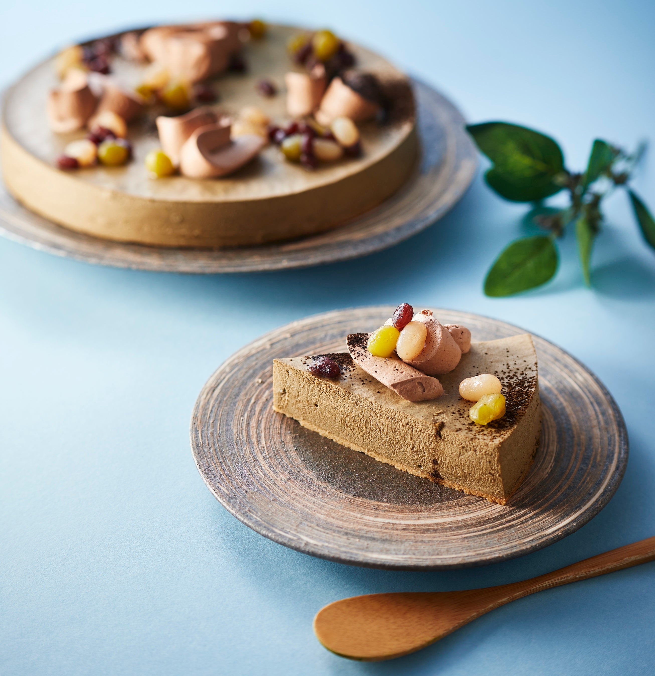 「ほうじ茶のレアチーズケーキ」