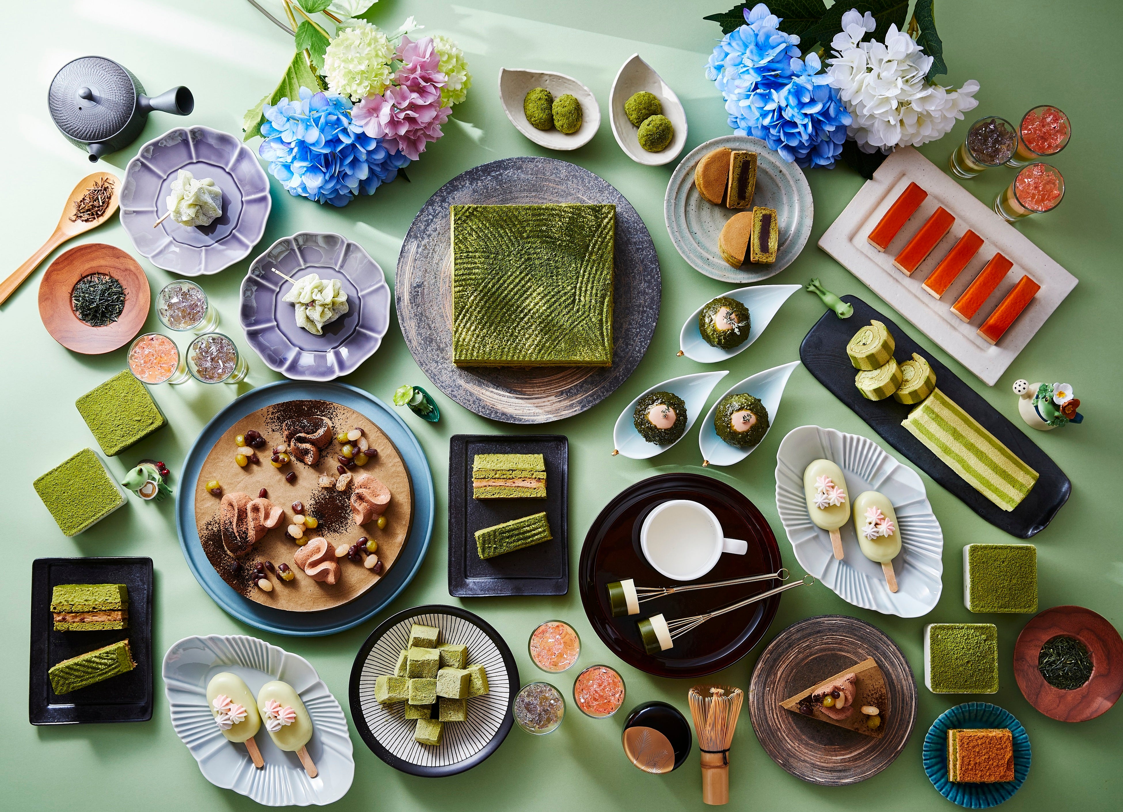 「お茶スイーツビュッフェ 茶房～雨茶～（イメージ）」