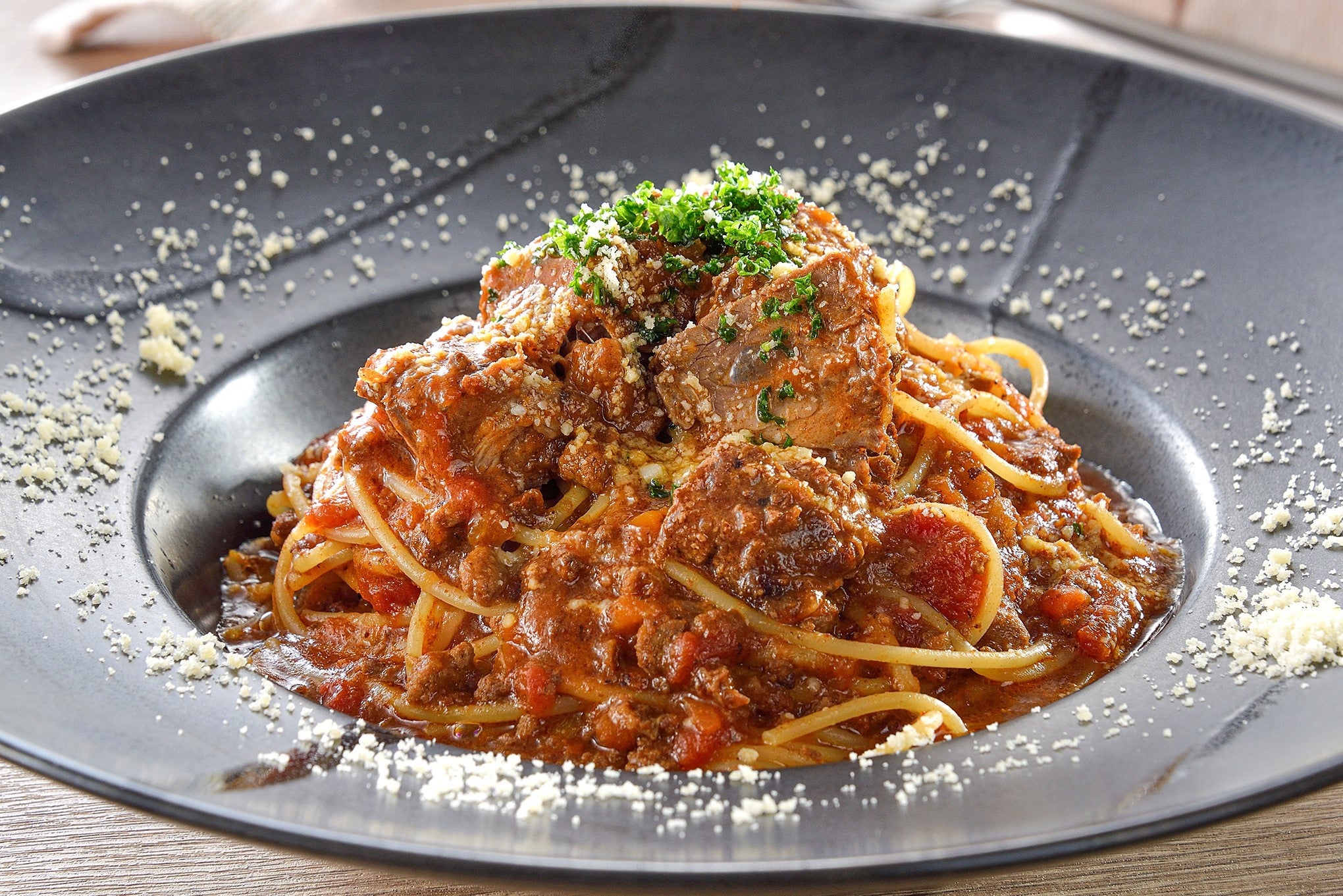 福山製麺所　博多パスタ五五のボロネーゼ