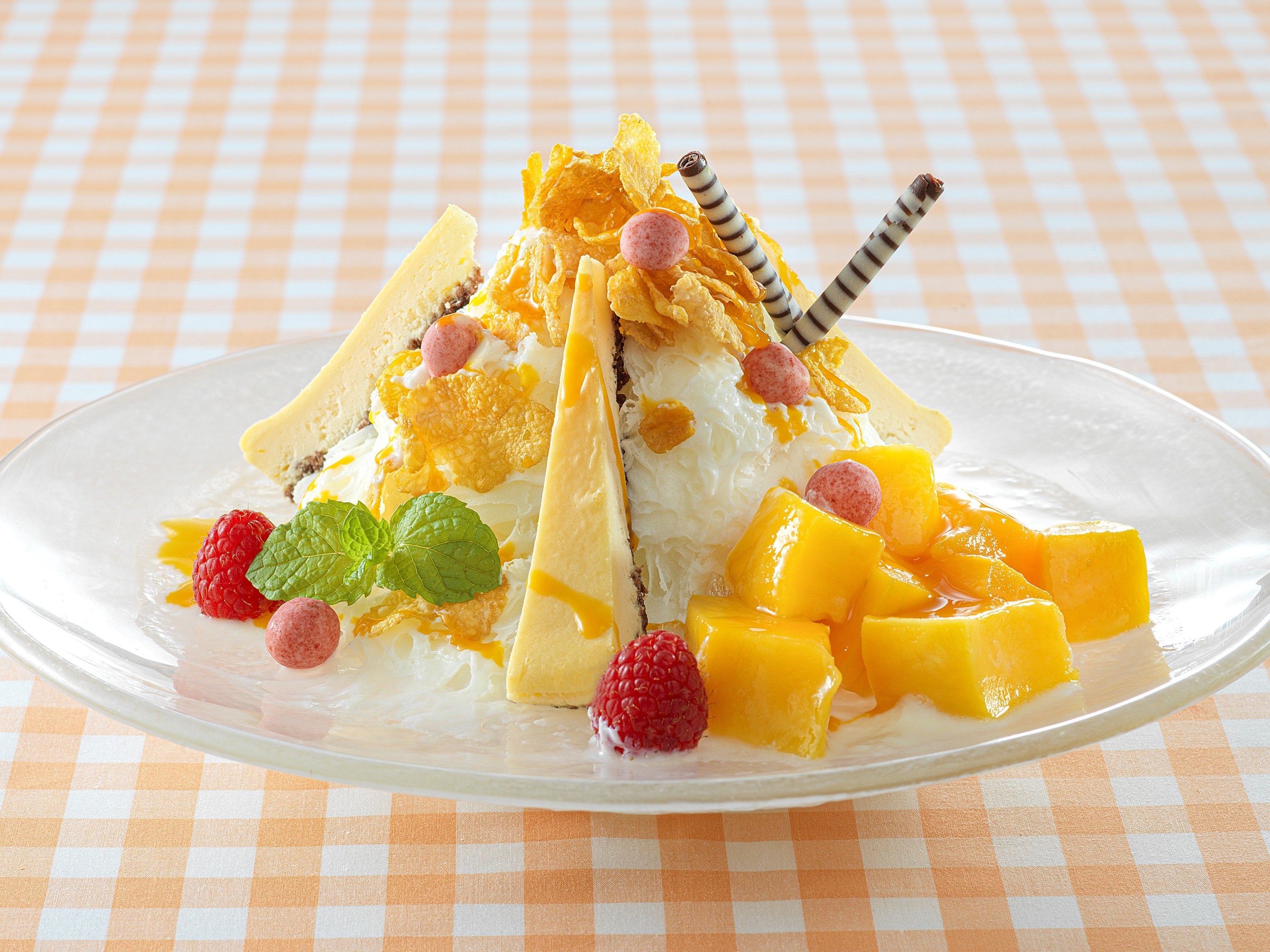 韓国かき氷 マンゴートロピカルピンス